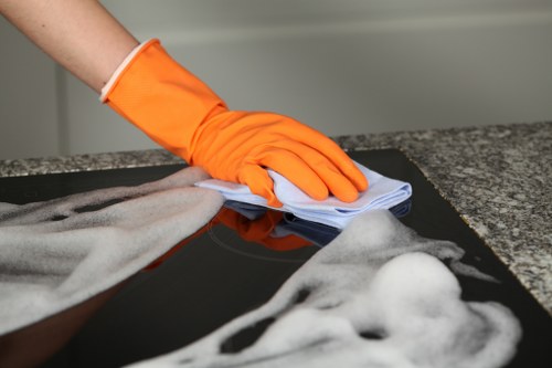 Deep cleaning hard flooring in a local Richmond property