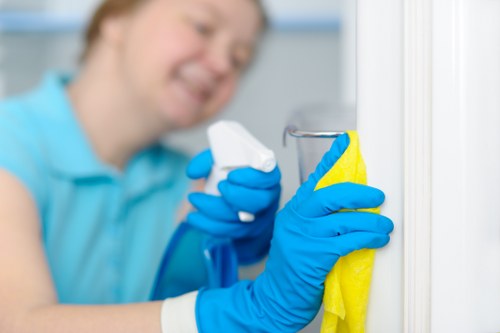 Detailed cleaning of a renovated kitchen after building work in Richmond upon Thames