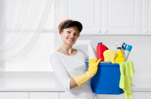 Bathroom reset as part of a short-let changeover clean
