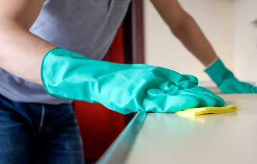 Local cleaning team preparing a property for handover in Richmond