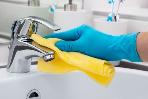 Kitchen and bathroom cleaning in a local Richmond property