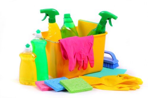 Safe carpet cleaning process with equipment and floor protection